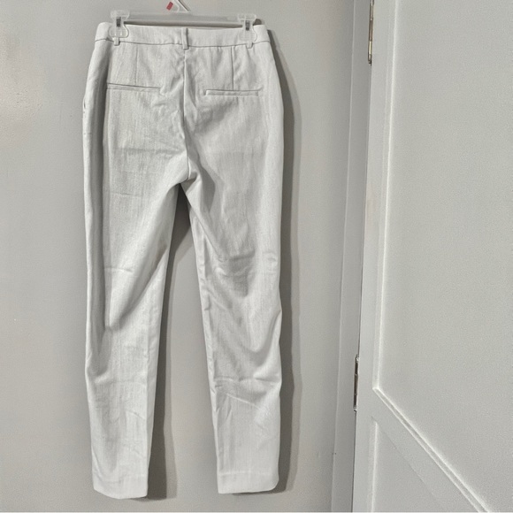 H&M slim fit heather white pants - Picture 2 of 5